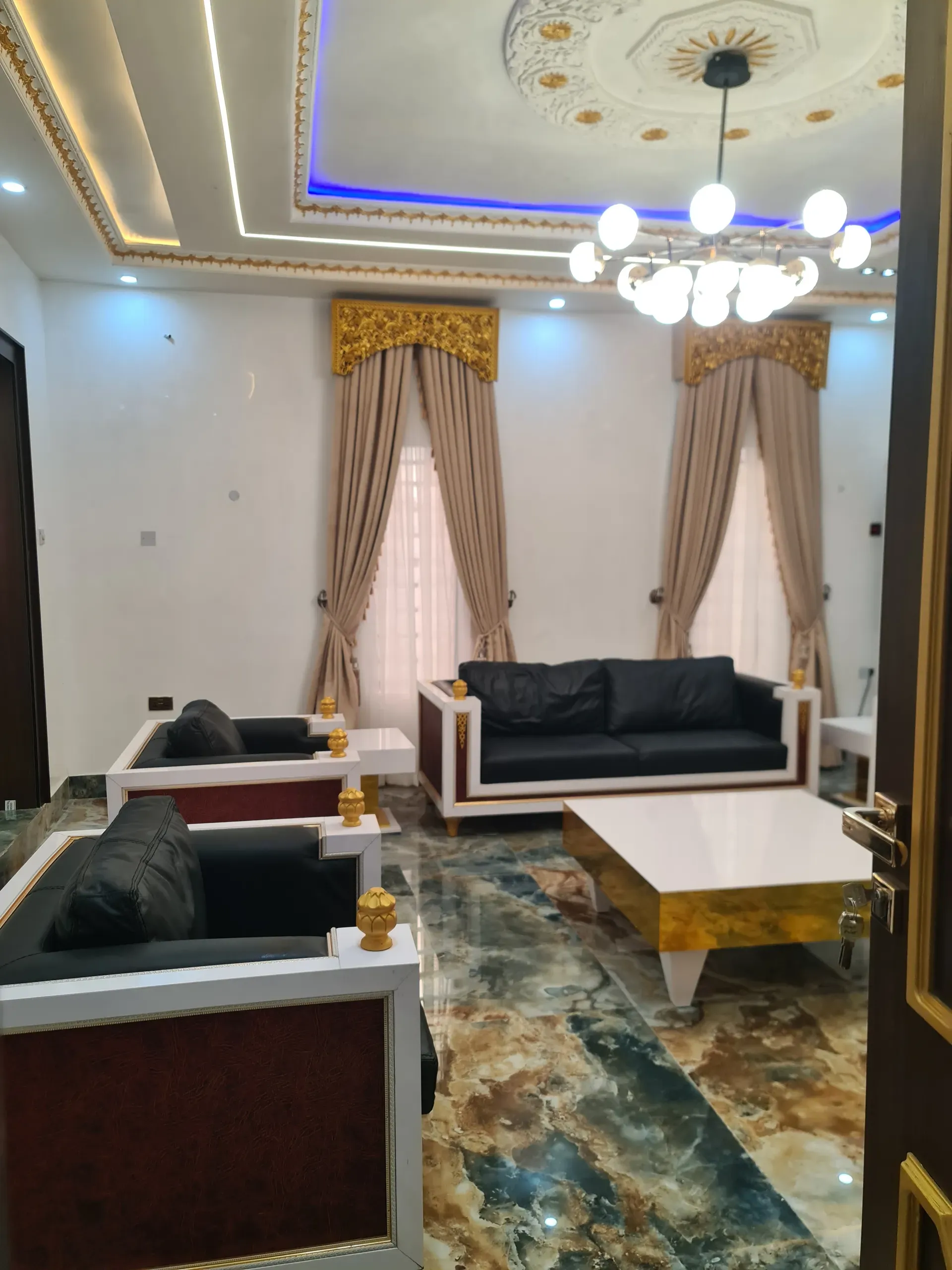 Luxury interior finished by Orange Arts Creation